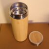 Bamboo finished flask