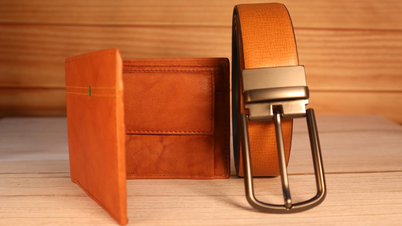 Brown Belt and wallet combo
