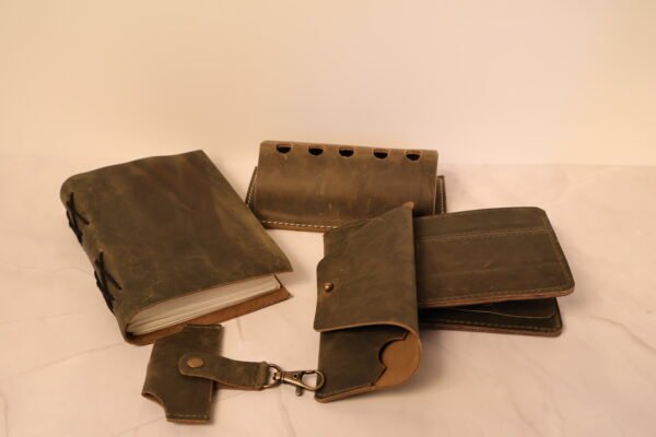Vintage leather gift set I - Image 3
