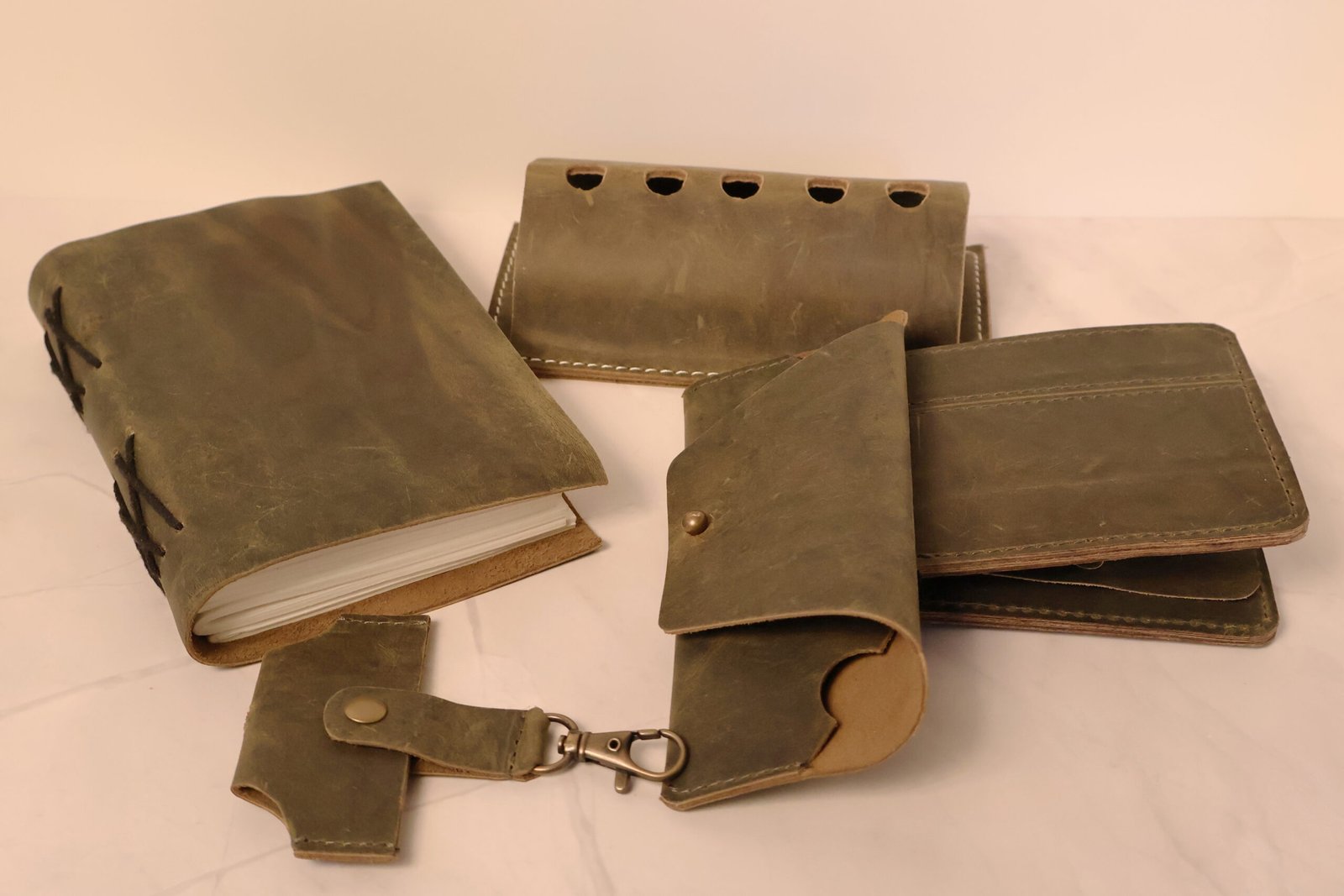 Vintage leather gift set I - Image 4