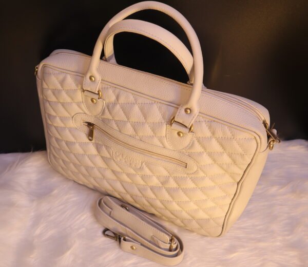 White quilted Bag