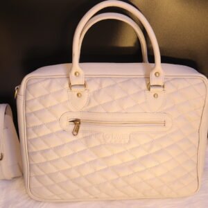 White quilted Bag