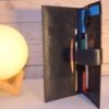 Leather black travel organizer