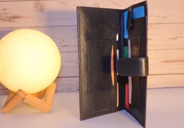 Leather black travel organizer