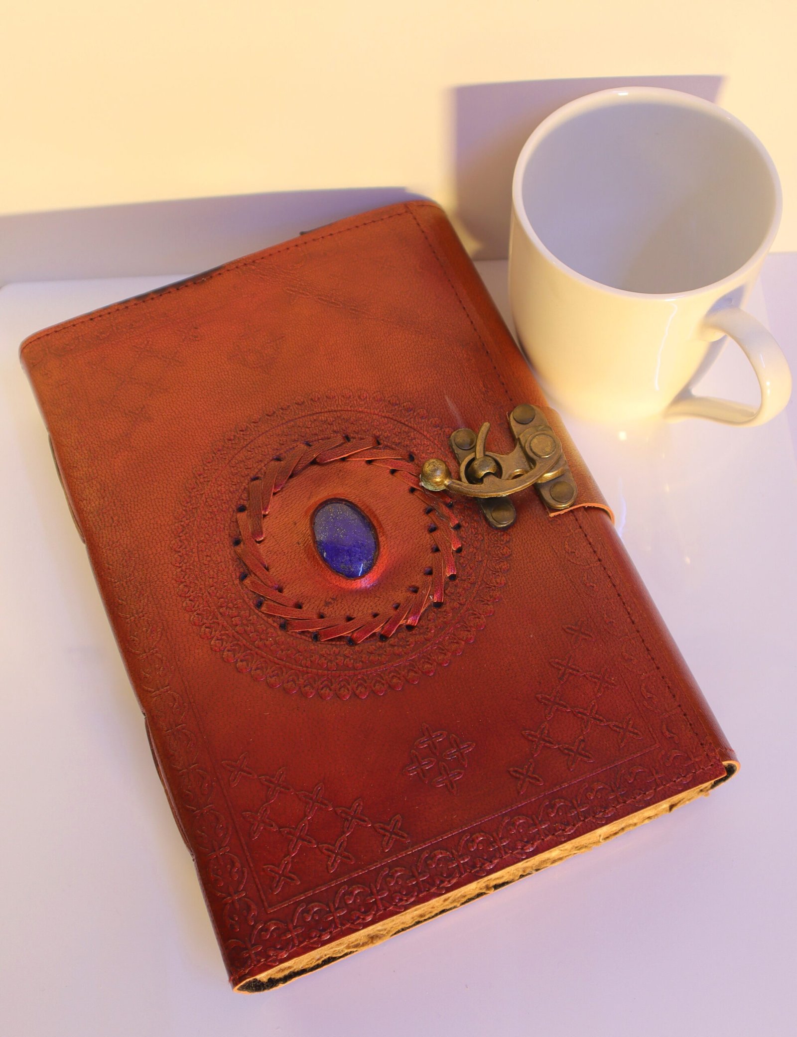 Vintage Journal with white cup