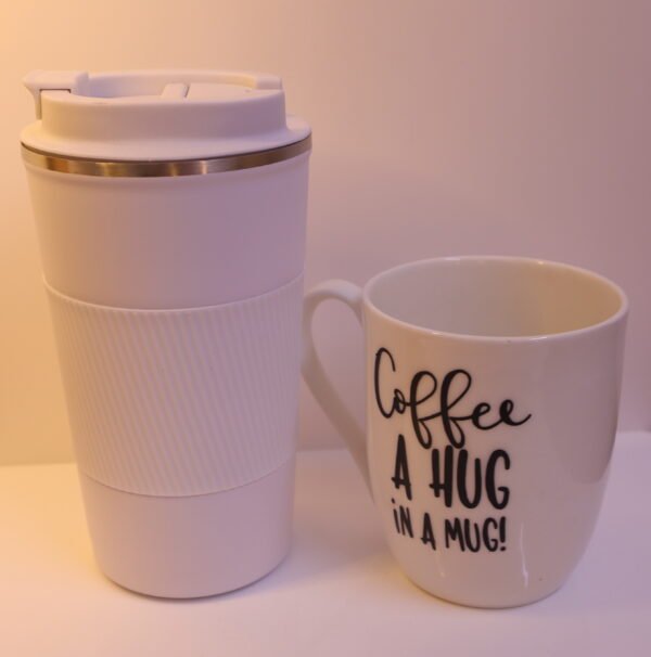 While tumbler cup set