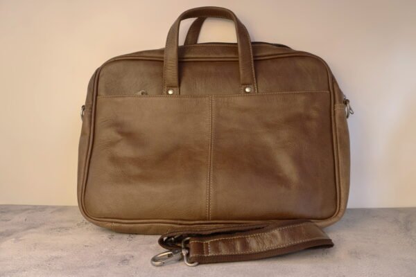 Leather laptop bag (vintage style) - Image 2