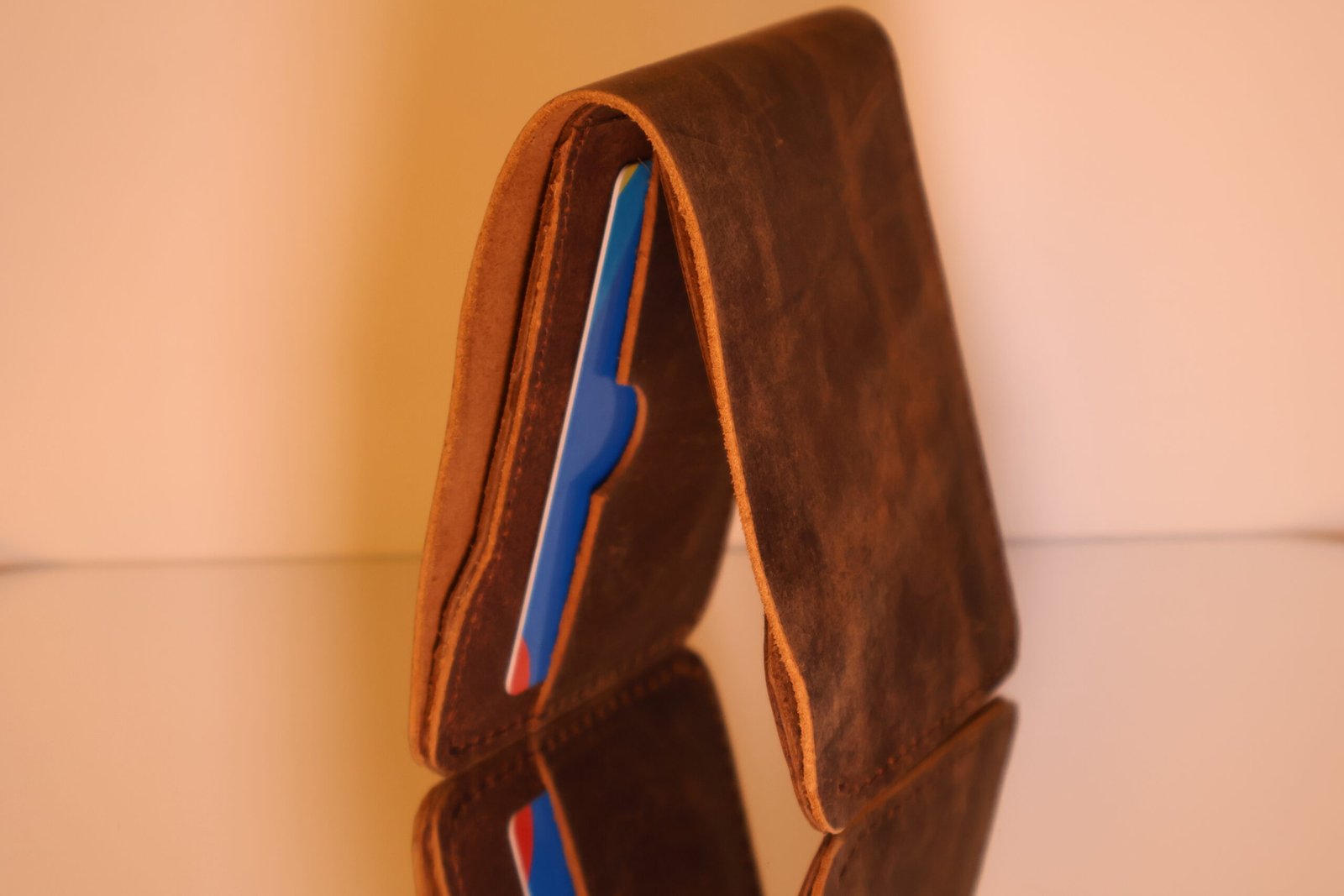 Leather Wallet (Vintage Dark Brown) - Image 3