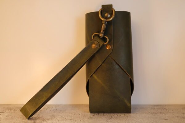 Genuine Leather Beer Can Holder