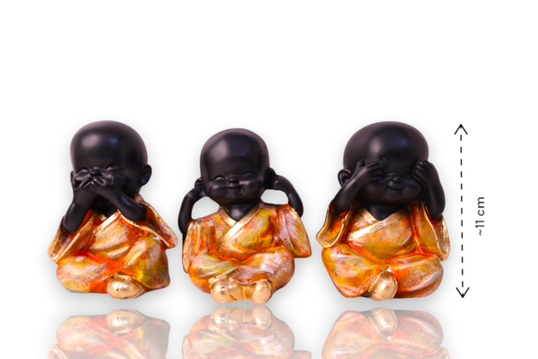 Set of Three Wise Kid Monks - Image 2