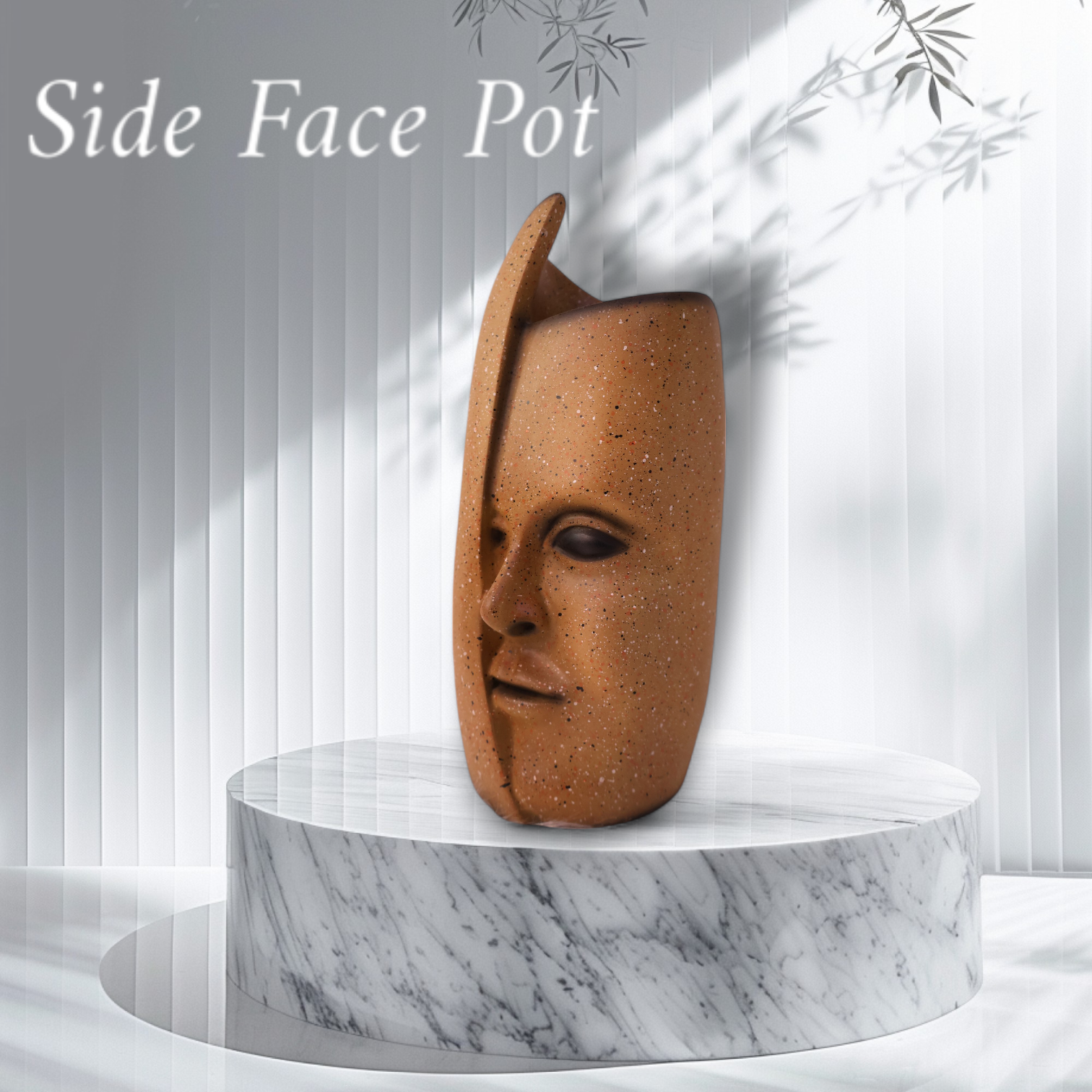 Side Face Design Vase - Image 3