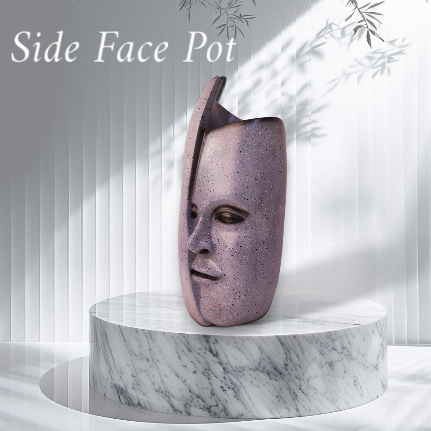 Side Face Design Vase - Image 2