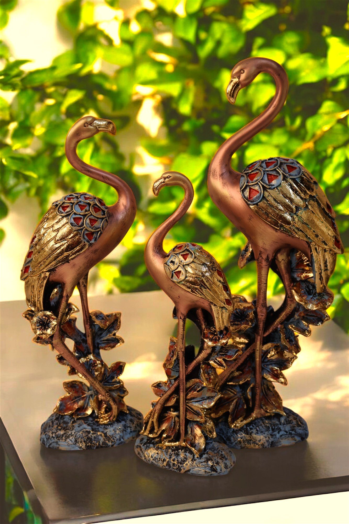 Crane Family (Gold leafing)