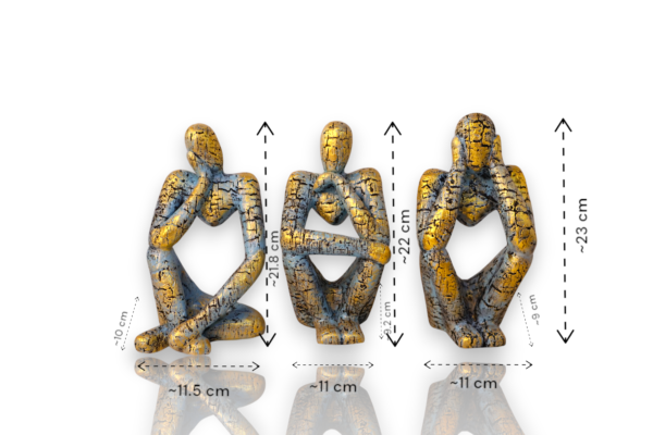Abstract Thinker Statue Set - Image 2