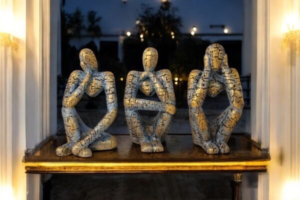 Abstract Thinker Statue Set - Image 3