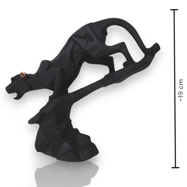 Abstract Black Panther on Rock - Image 2