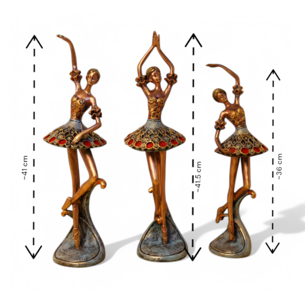 Elegant Polyresin Ballerina Figurines - Image 2