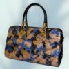 Elegant Golden Aqua Blue Handbag