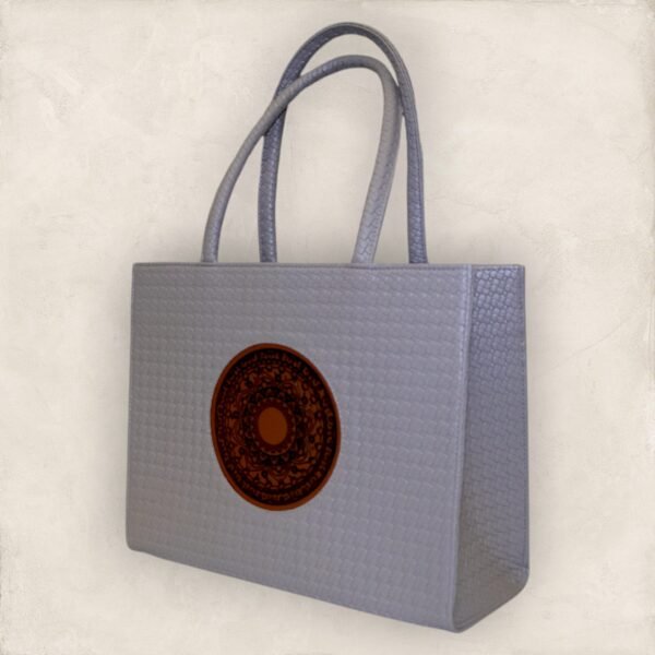 Elegant Grey Ladies Tote Bag - Image 3