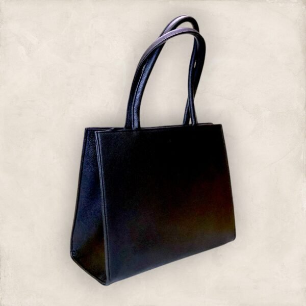 Elegant Black Ladies Tote Bag - Image 2