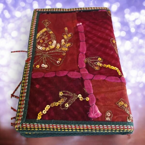 Handmade Assorted Sari Fabric Diary – Set of 4 - Image 2