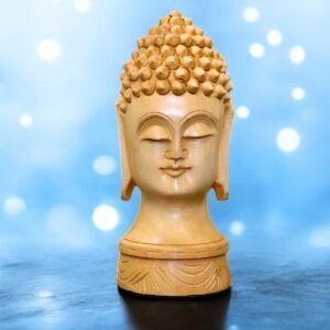 Solid Wood Buddha HEAD