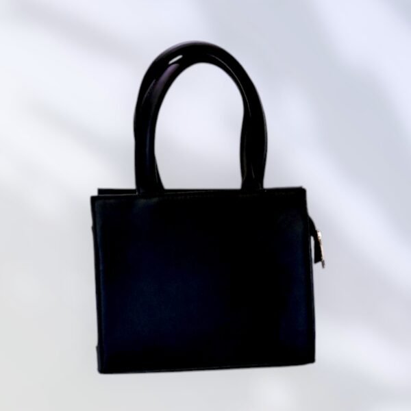 Luxury Genuine Black Leather Handbag - Image 2