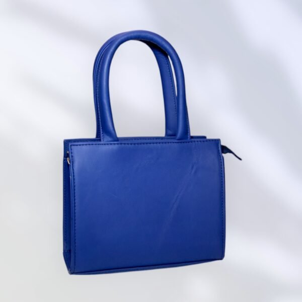 Luxury Genuine Light Blue Leather Handbag - Image 2