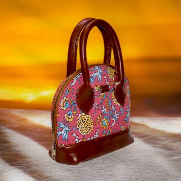 Bohemian Pink Handbag along with Sling for Girls & Women - Image 3