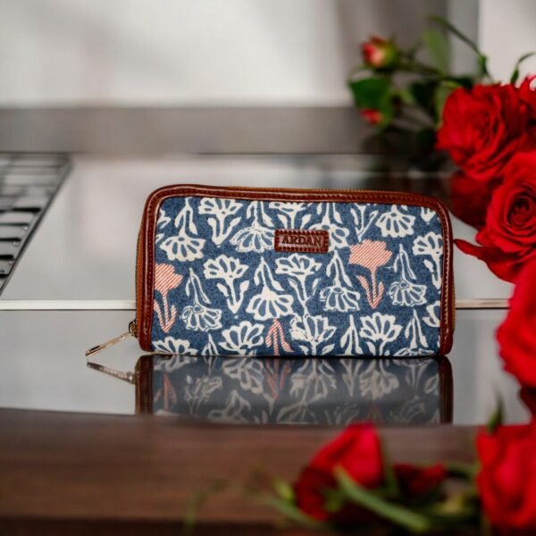 Bohemian Blue Hand Clutch Wallet for Girls & Women - Image 3