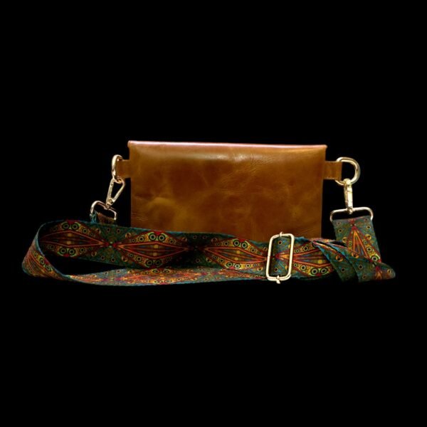 Boho-Chic Vegan Leather Sling Clutch - Image 3