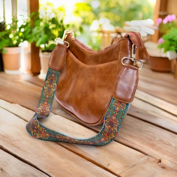 Boho-Chic Vegan Leather Sling Bag