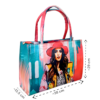 Printed colorful tote bag