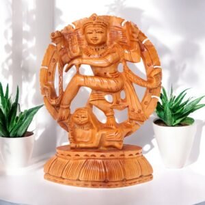 Wooden Nataraj Statue – The Cosmic Dance of Shiva. This statue is carved out from single piece of wood.