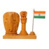 Wooden pen stand elephant carving