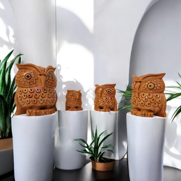 Four Owl Family Set – A Symbol of Wisdom & Prosperity - Image 2