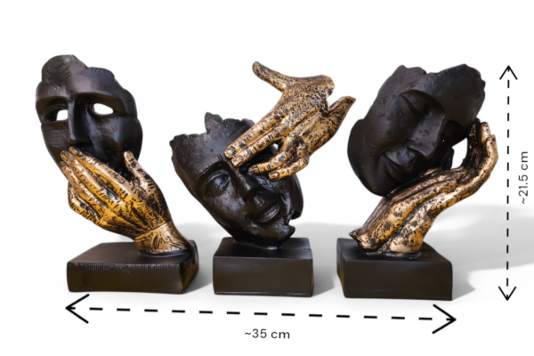 Abstract Face Sculpture Set – A Blend of Art & Emotion - Image 2