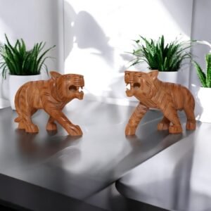Wooden Tiger Pair