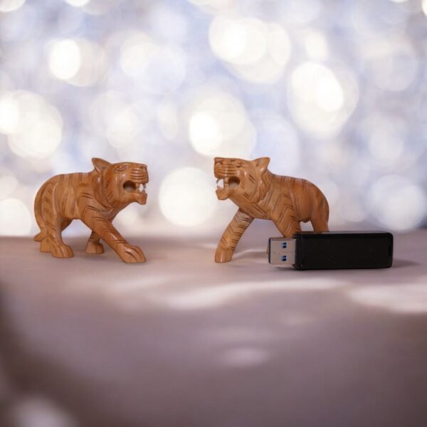 Wooden Tiger Pair – Symbol of Strength & Royalty - Image 2