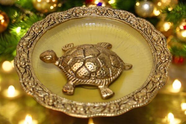 Tortoise on Glass Plate – A Symbol of Longevity, Stability & Prosperity - Image 3