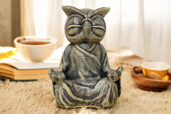 Meditating Owl Figurine - Image 3