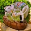 Cow and calf made up of marble dust.