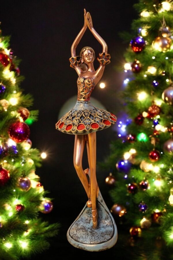 Elegant Polyresin Ballerina Figurines - Image 3