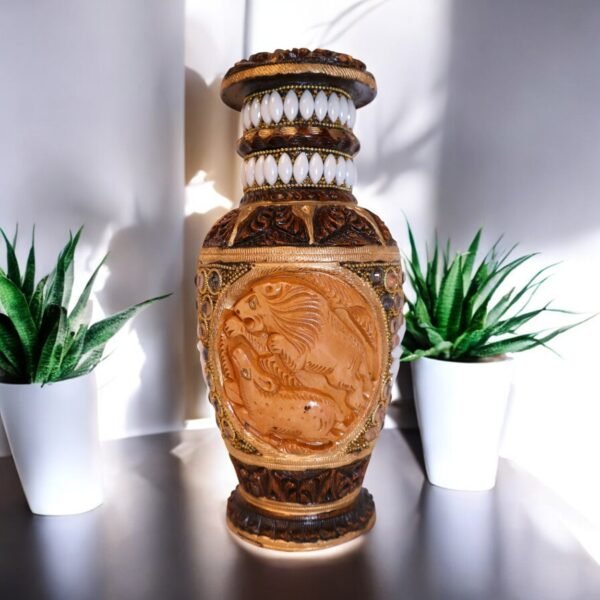 Handcrafted Wooden Vase – A Symbol of Elegance & Artistry - Image 2