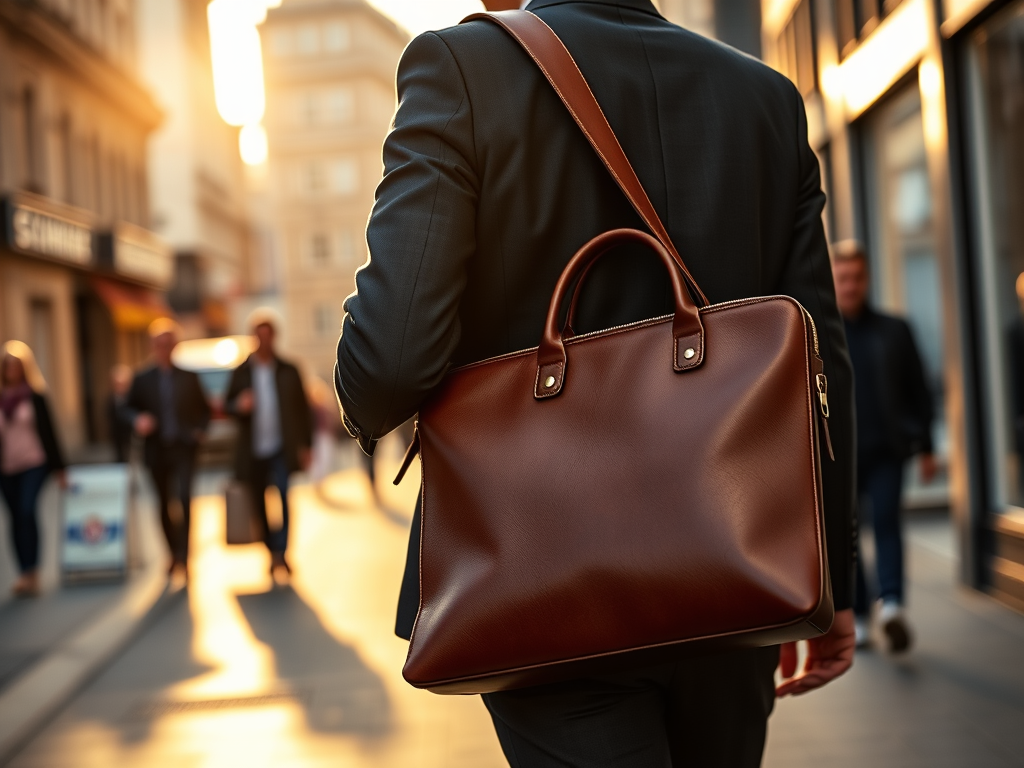 Leather office Bag