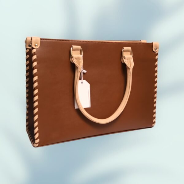 Elegant Dual Tone Tote Bag - Image 3