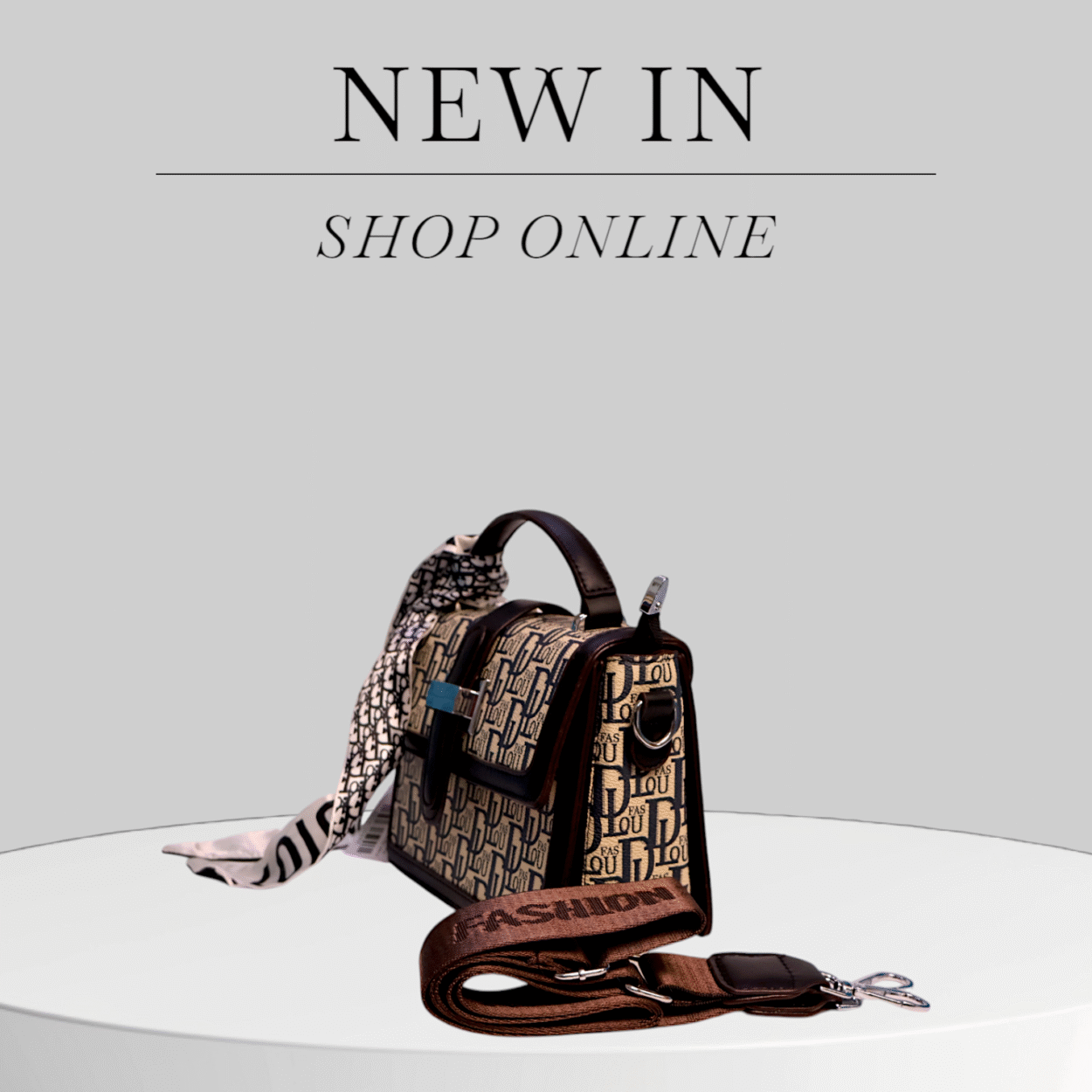 Elegant Sachet Bag with Scarf - Image 2