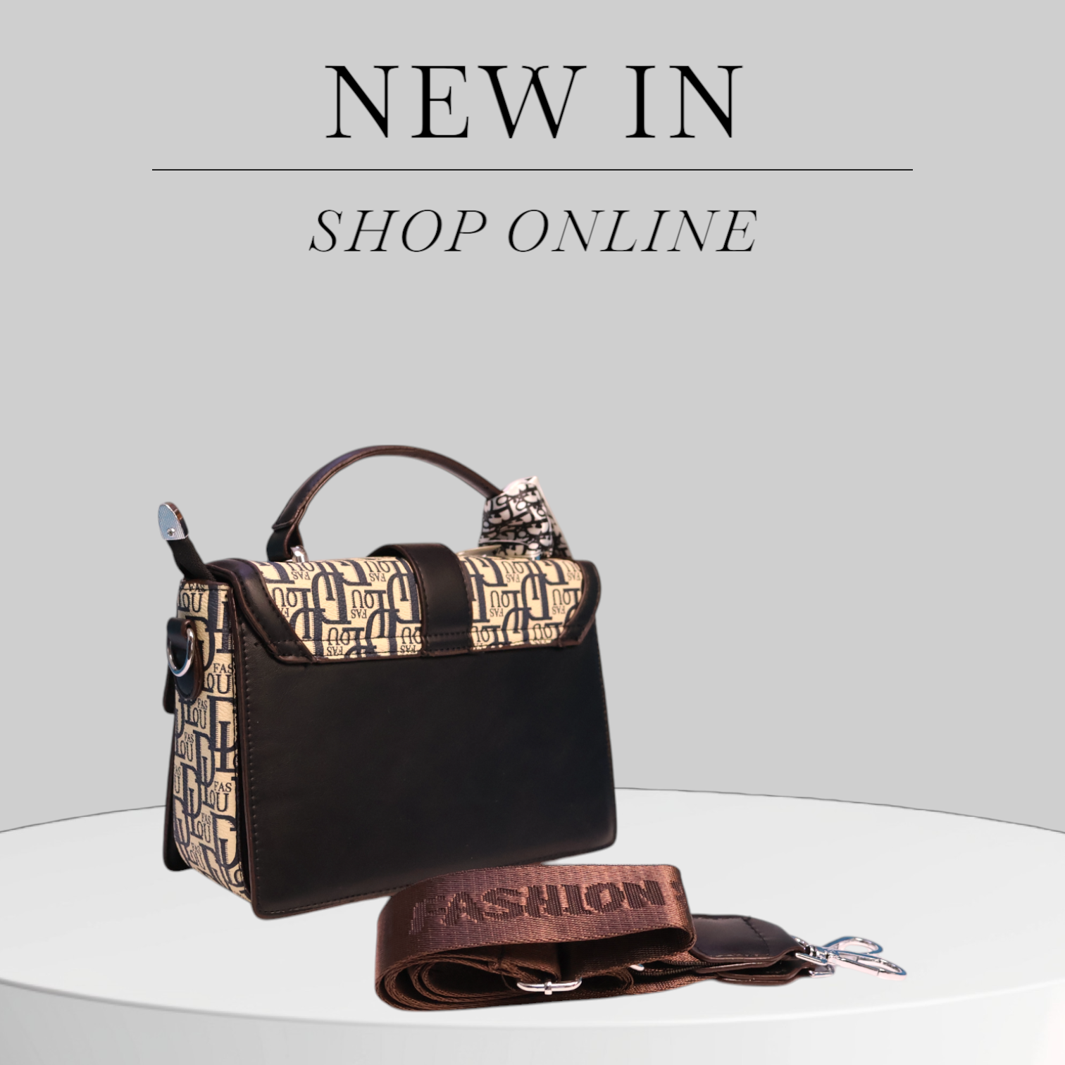 Elegant Sachet Bag with Scarf - Image 3