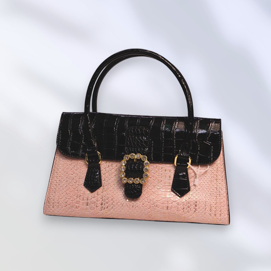 Elegant Dual Tone Handbag - Image 2