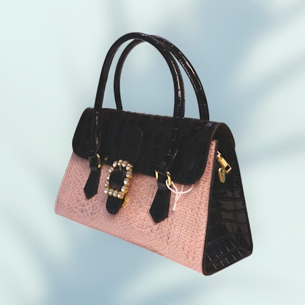 Elegant Dual Tone Handbag - Image 3